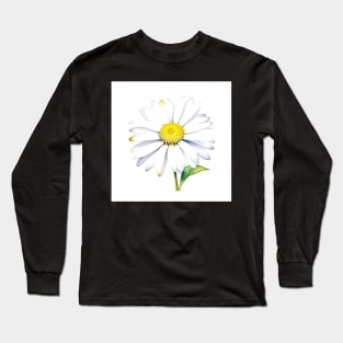 January 1 Daisy Day B - Watercolors & Pen Long Sleeve T-Shirt